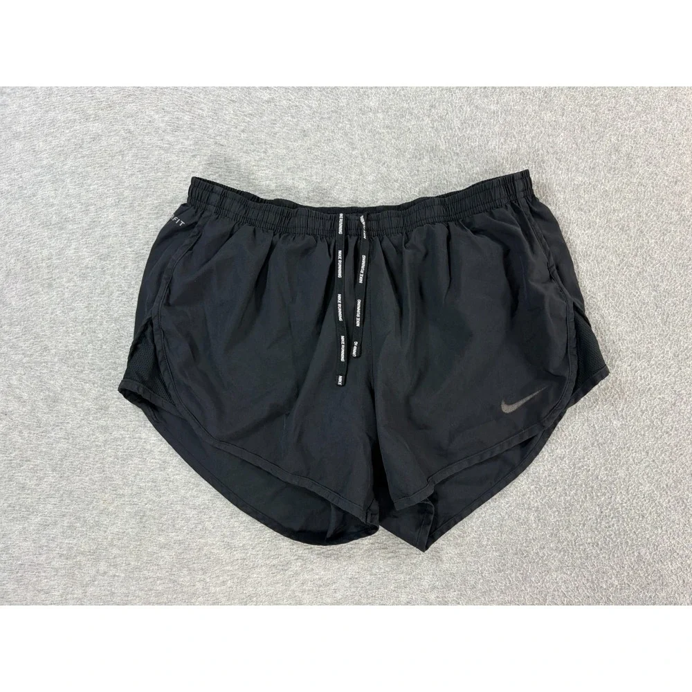 Nike Dri Fit Lined Light Weight Running Shorts (Women's Medium) Black - 3
